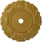 Ekena Millwork Angel Ceiling Medallion (Fits Canopies up to 15 3/4"), 32 1/4"OD x 3 5/8"ID x 1 1/8"P, Pharaohs Gold CM32ANPGS - alternate 1